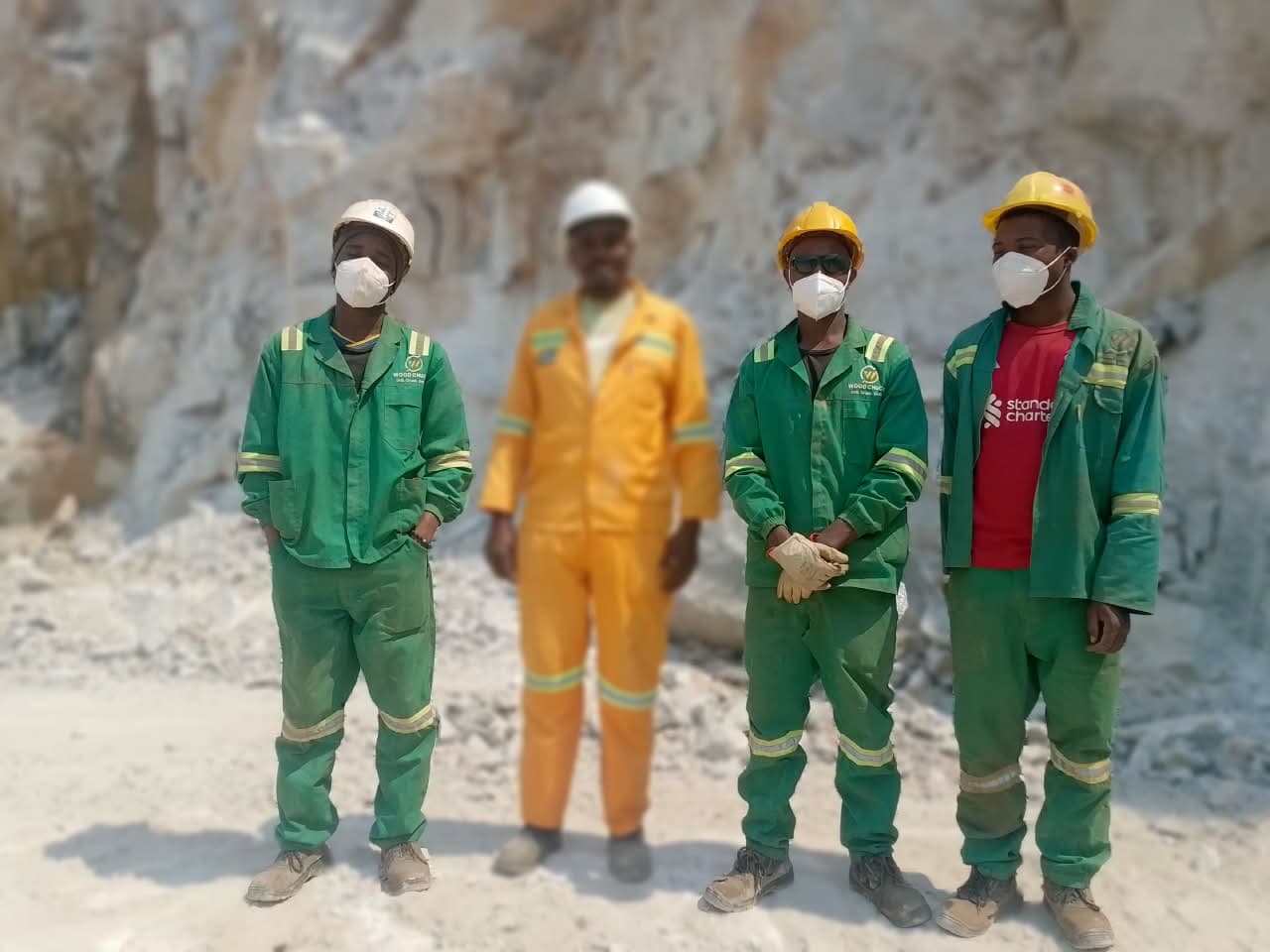 Wood Chucks crew on site at the quarry